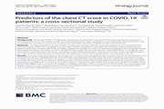 Correction to: Predictors of the chest CT score in COVID‑19 patients: a cross‑sectional study (Virology Journal, (2021), 18, 1, (225), 10.1186/s12985-021-01699-6)